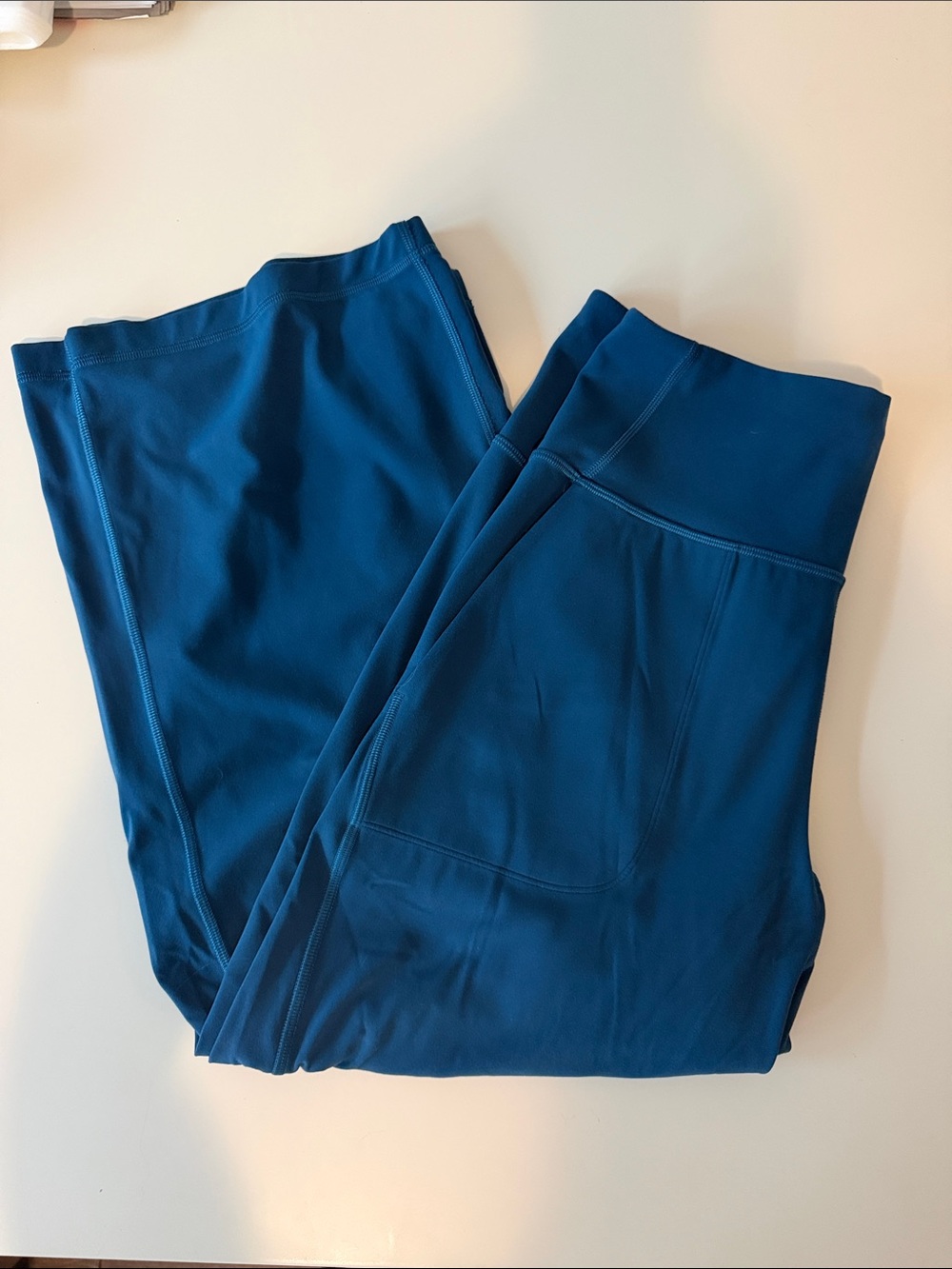 Lululemon Teal Blue High-Waist Wide leg gaucho
